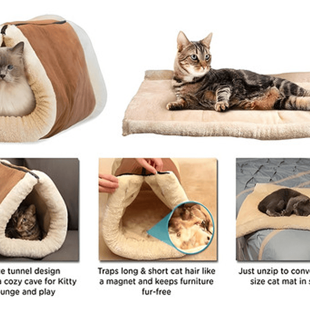 Camas Para Gatos O Perros Iglu Color Beige 28 Cm 9