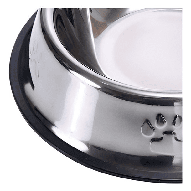 Plato Metalico Para Comida Tus Mascotas Cosas De Gatos Roro 18cm Perro Gatos Plato Alimento Agua 7