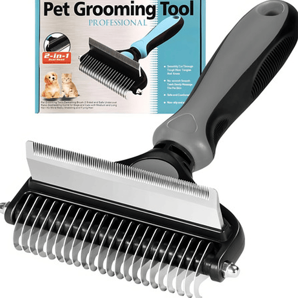 Cepillo Para Mascotas Limpiador 2 En 1 Aseador Color Disponibilidad 9