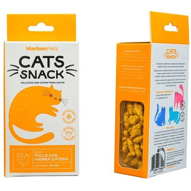 Cats Snack Galletas Con Catnip Atún Con Hierba Gatera 80gr 3