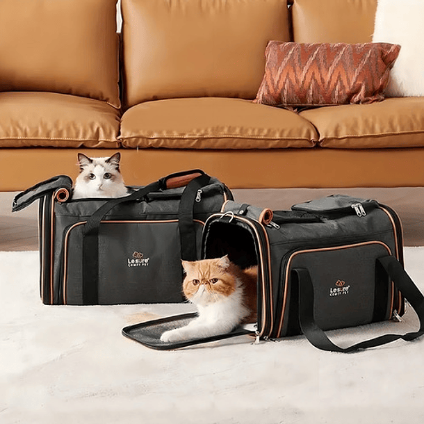 Bolso Transportadora De Mascotas Gadnic Jau03 Tamaño Pequeño Base Acolchonada Extensible 7