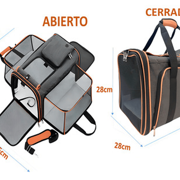 Bolso Transportadora De Mascotas Gadnic Jau03 Tamaño Pequeño Base Acolchonada Extensible 11