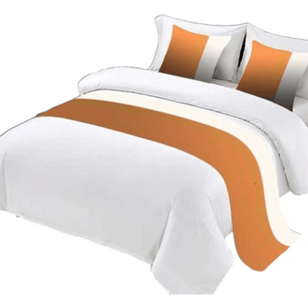 Pack Piecera De 2 Plazas De Tela Gamuzada +2 Fundas De Cojin 3