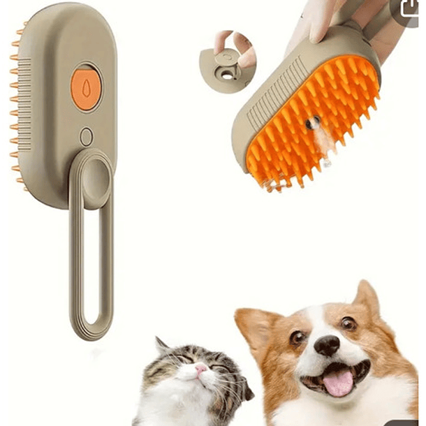 Cepillo De Vapor Autolimpiante 3 En 1 Para Perros Y Gatos 1