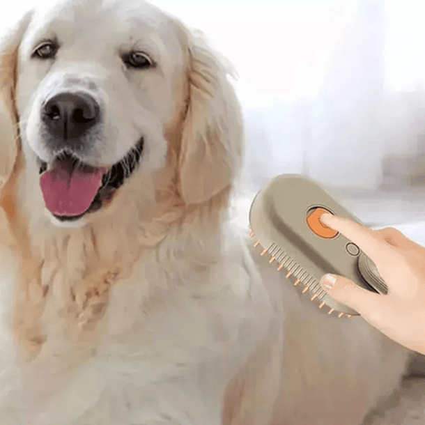 Cepillo De Vapor Autolimpiante 3 En 1 Para Perros Y Gatos 2