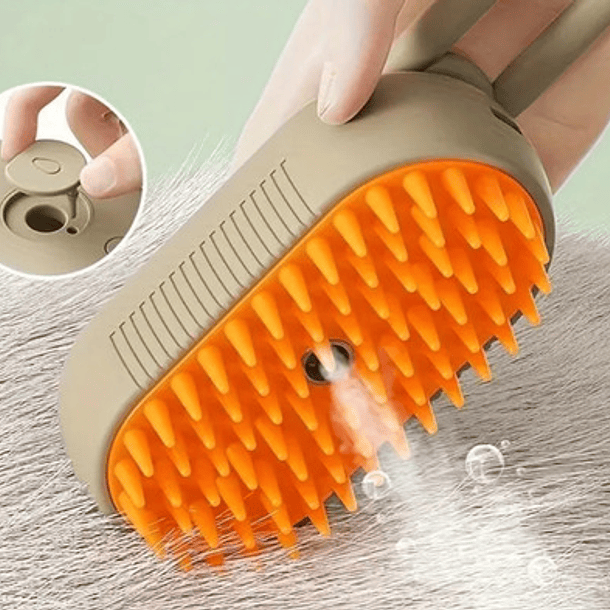 Cepillo De Vapor Autolimpiante 3 En 1 Para Perros Y Gatos 5