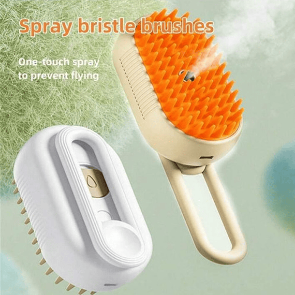 Cepillo De Vapor Autolimpiante 3 En 1 Para Perros Y Gatos 7