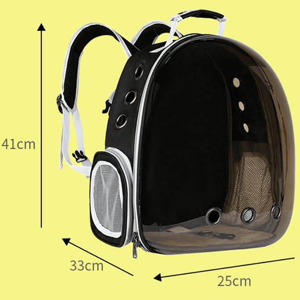 Mochila Transportadora Para Perros Y Gatos Con Vista Panorámica, Color Rosa Ride 3