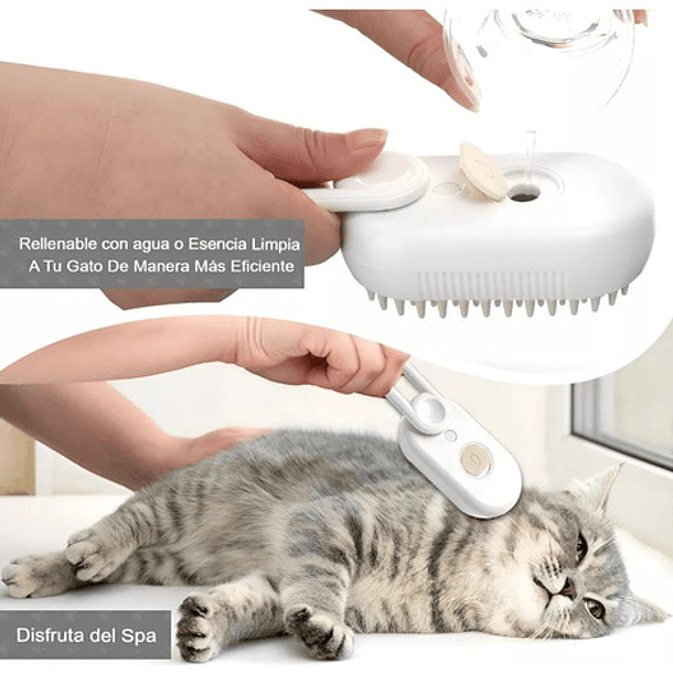 Roro Cepillo A Vapor Corto Pequeña Unidad Blanco 5