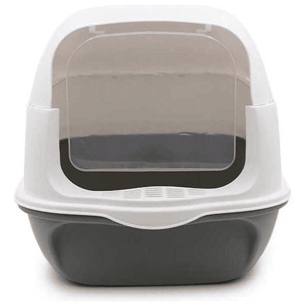 Arenero Para Gatos Cerrado Con Pala Color Gris 2