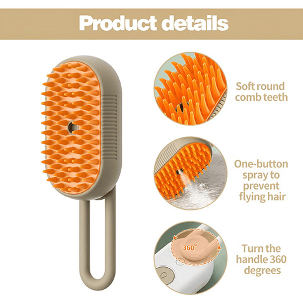 Roro Cepillo A Vapor Largo Raza Pequeña 10