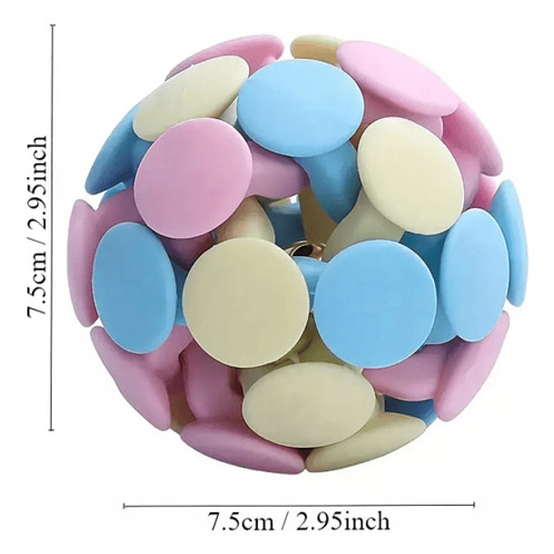 Pelota Juguete Suave Con Luz Alimentación Lenta Para Mascota 2