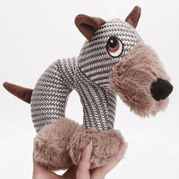 Juguete Peluche Cachorro Ergonómico Sonajero Para Mascotas 1