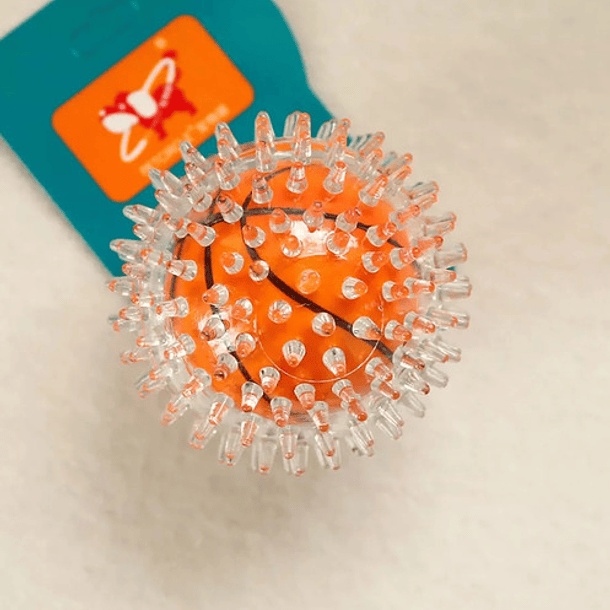 Juguete Pelota Para Perros Con Textura Y Sonido No Tóxico 4