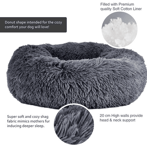 Camita Peluda Para Anti-estres De 110cm Mascotas 3