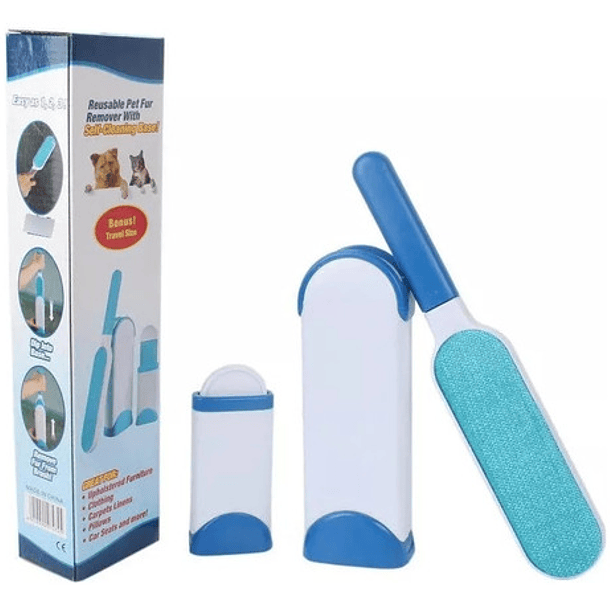 Cepillo Quita Pelos Mascota Ropa Sillon Quita Pelusas 2 En 1 1