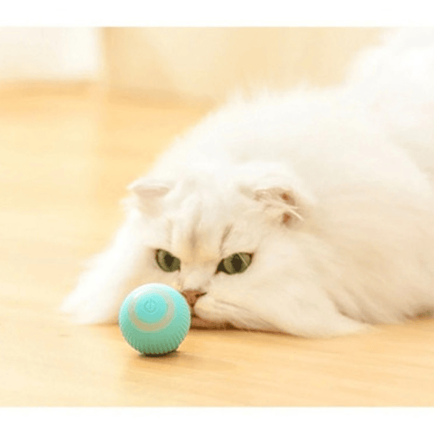 Pelota Inteligente Para Gatos Juguete Automático Rosado 6