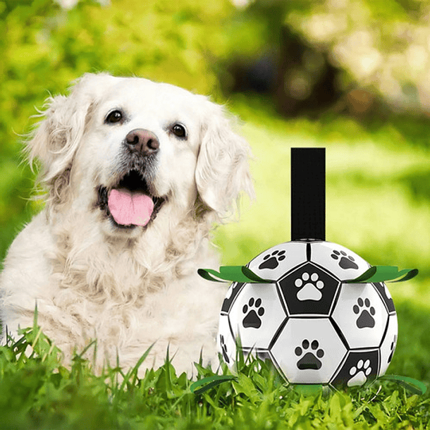 Pelota Para Perro Con Agarre Juguete Perro Pelota Perro 15cm Color Blanco 10