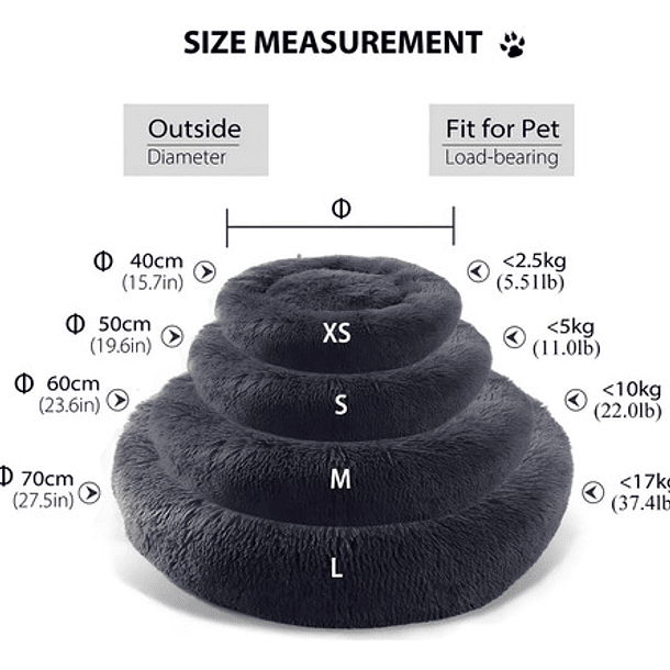 Camas Perros Cama Para Mascotas Cama Antiestres Cama 50 Cm Color Violeta 8