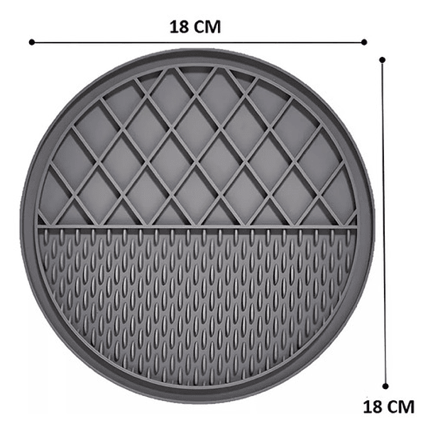 Genérica Lick Mat Alfombra E Paleta Comedero Interactivo Perros Gatos Color Azul 2