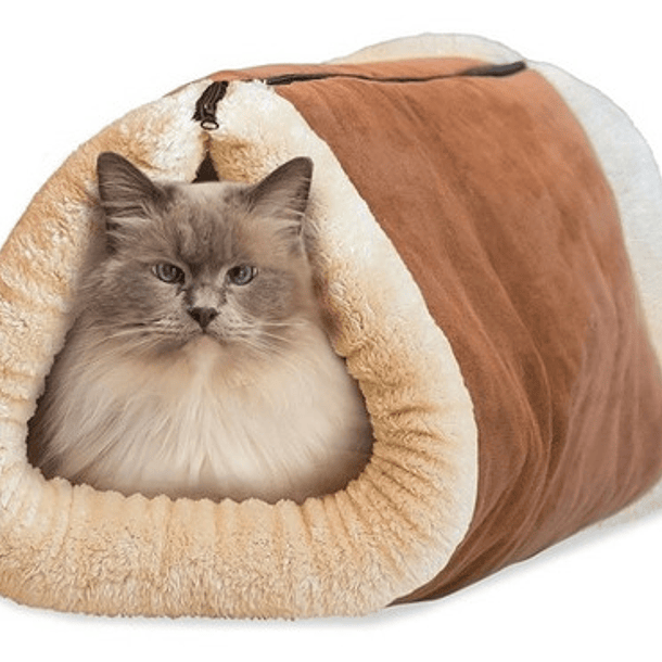 Cama Tapete Cobija Tunel 3 En 1 Perro Gato Forro Alta Calid 4