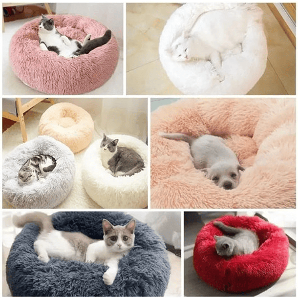 Cama Anillo Wuf Cama Anillo Plush 60cm L Color Gris Tamaño Grande 2