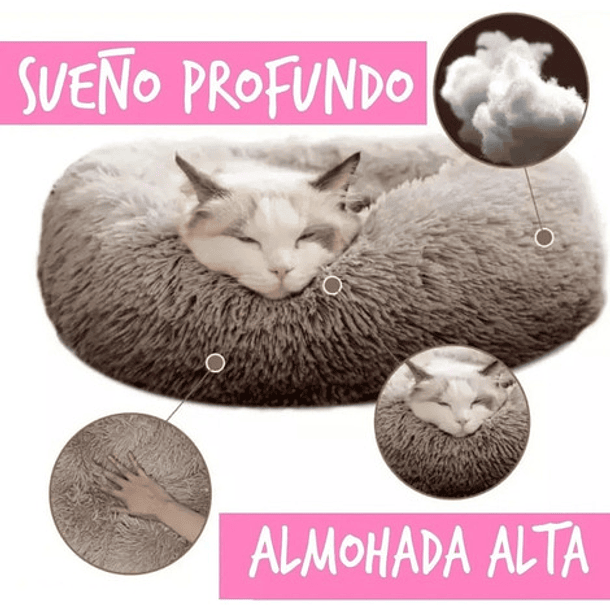 Cama Anillo Wuf Cama Anillo Plush 60cm L Color Gris Tamaño Grande 6