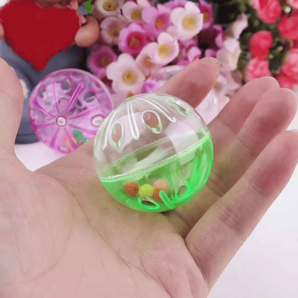 Juguete Pelota Gatos Juguete Interactivo Gato Roro Pelota Cascabel De Colores 6pcs 7