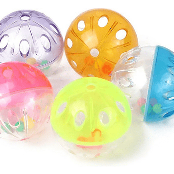 Juguete Pelota Gatos Juguete Interactivo Gato Roro Pelota Cascabel De Colores 6pcs 8