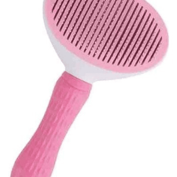 Cepillo Para Perros Y Gatos, Expulsador De Cabello Color Rosa 3