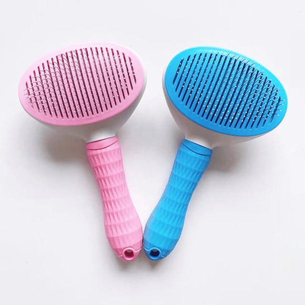 Cepillo Para Perros Y Gatos, Expulsador De Cabello Color Rosa 8