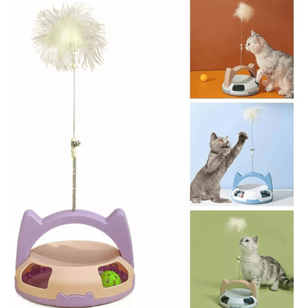 Juguete Interactivo Para Gatos - Multifuncional Con Pelotas 3