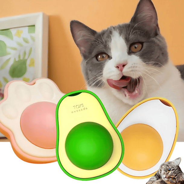 3 Juguetes Para Gatos, Hierba Gatera, Para Lamer Bolas De Aguacate, Varios Colores 1