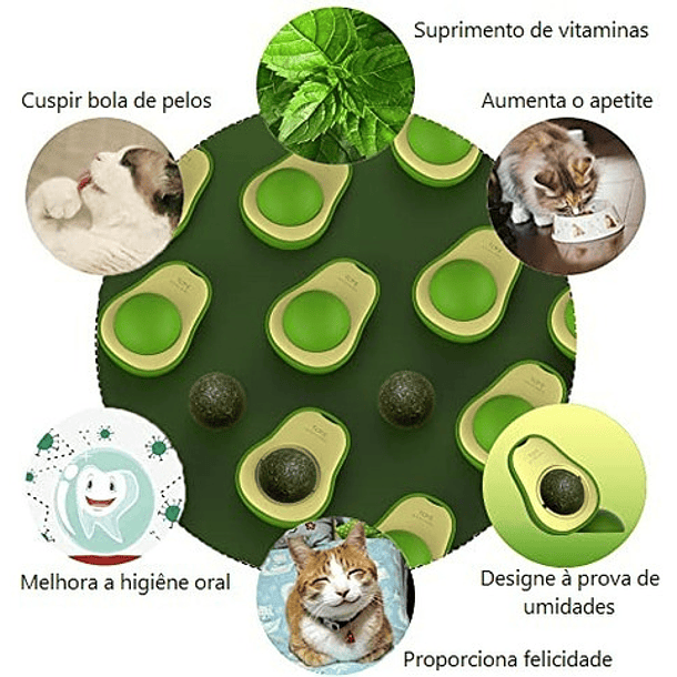 3 Juguetes Para Gatos, Hierba Gatera, Para Lamer Bolas De Aguacate, Varios Colores 3