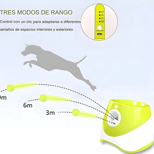 Lanzador De Pelotas Automatico Roro Juguete Interactivo 3