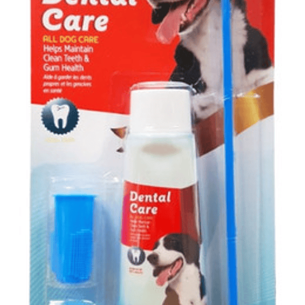 Set De Higiene Dental Con Cepillo Para Mascota Dental Care S Sabor Carne 1