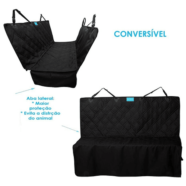 Funda Protectora Para Asiento Trasero De Coche Para Mascotas, Perros Y Gatos, Con 2 Guías 10