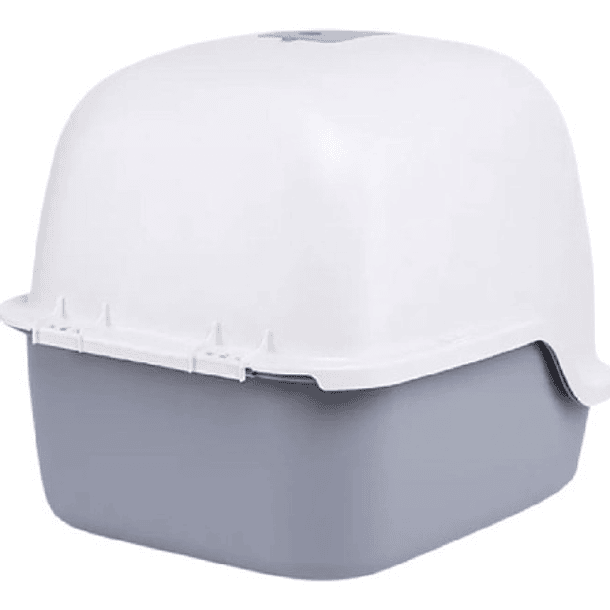 Baño Arenero Para Gatos Color Aguamarina/celeste + Pala Color Gris 2