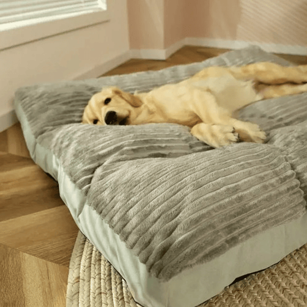 Cama Sofa Ortopedica Para Mascotas Perros Gatos Felpa L 3