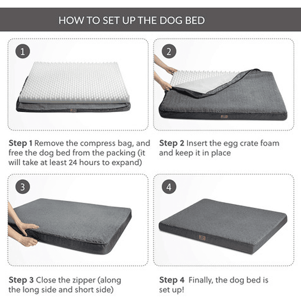 Cama Sofa Ortopedica Para Mascotas Perros Gatos Felpa L 6