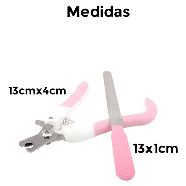 Chong Le Er Cortauñas Mascota Y Lima Para Perro Y Gato Color Rosa 2