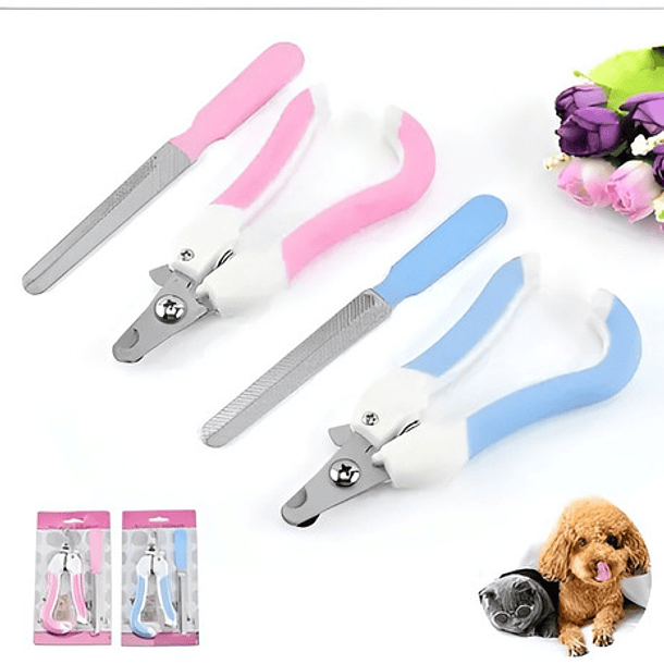 Chong Le Er Cortauñas Mascota Y Lima Para Perro Y Gato Color Rosa 6