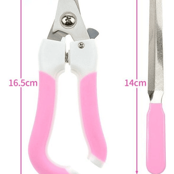 Chong Le Er Cortauñas Mascota Y Lima Para Perro Y Gato Color Rosa 8