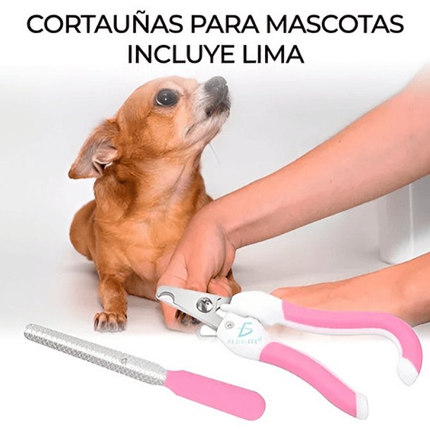 Chong Le Er Cortauñas Mascota Y Lima Para Perro Y Gato Color Rosa 9