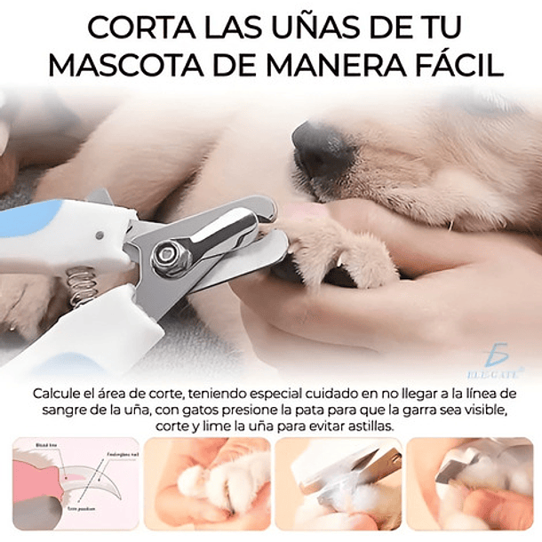 Chong Le Er Cortauñas Mascota Y Lima Para Perro Y Gato Color Rosa 11