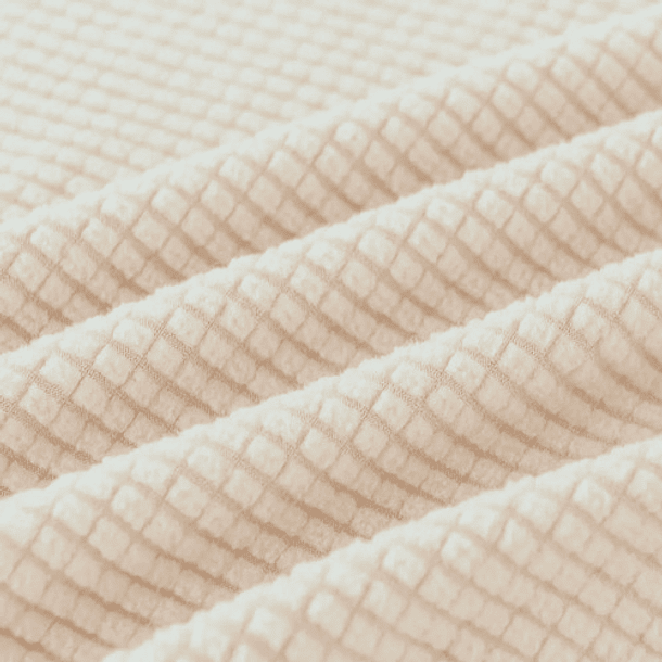 Funda Cubre Sofá Protectora Premium Cuadrille 4 Cuerpos Color Beige Cuadrille 2