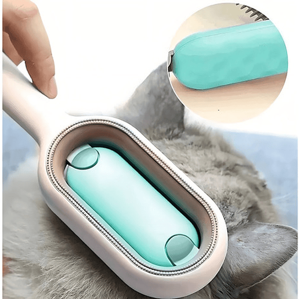 Cepillo De Depilación Para Mascotas, Perros Y Gatos, 3 En 1, Color Blanco 4