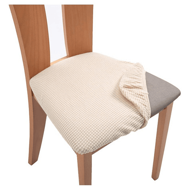 Pack De 6 Fundas Cubre Asiento Para Sillas De Tela Cuadrille 9