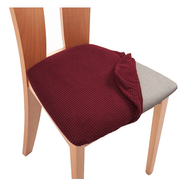 Pack De 6 Fundas Cubre Asiento Para Sillas De Tela Cuadrille 17