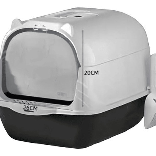 Arenero Sanitario Para Gato Cerrado Con Pala 1